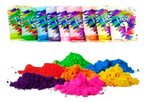 Polvos De Colores Holi Radha Colors Cotillon Upd Egresados 0