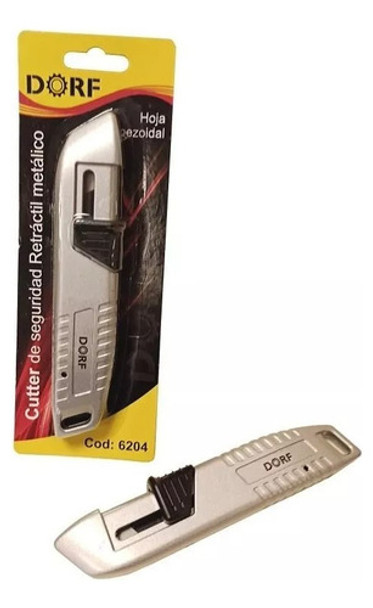 Cutter Dorf 6204 Seguridad Retractil Metalico 0 Cutter Dorf 6204 Seguridad Retractil Metalico 0