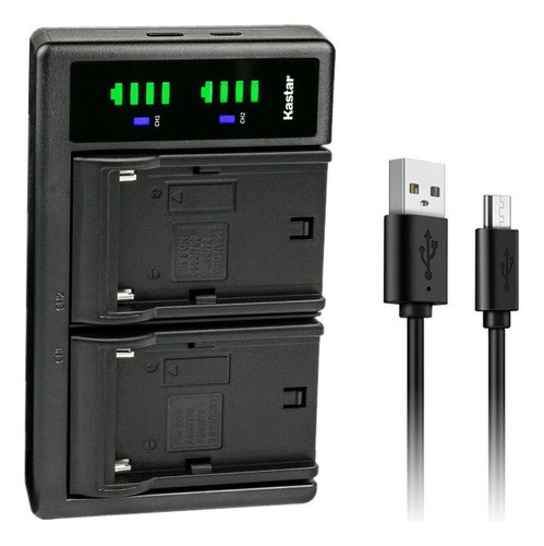 Cargador Para Baterias Np-f550/f570 Doble Kastar 0