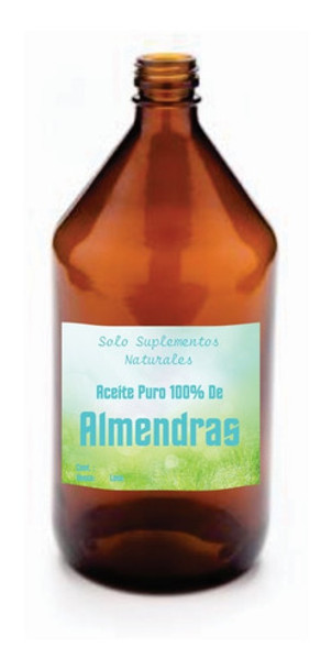 Aceite De Almendra Puro  X 500 Ml  Envase De Vidrio 0