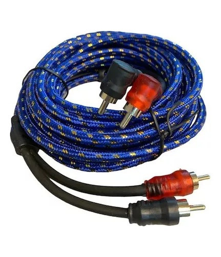 Cable Audio Rca Para Potencia Estereo Woofer 5 Metros 0