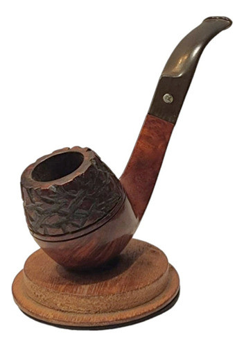Pipa Rossi Partial Rusticated Bent Apple Patagoniapipes 0