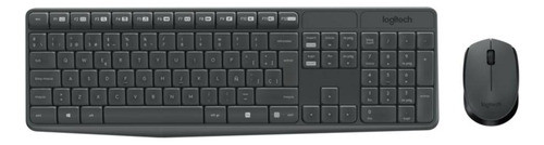 Combo Teclado Y Mouse Logitech Inalámbrico Mk235 Negro 0