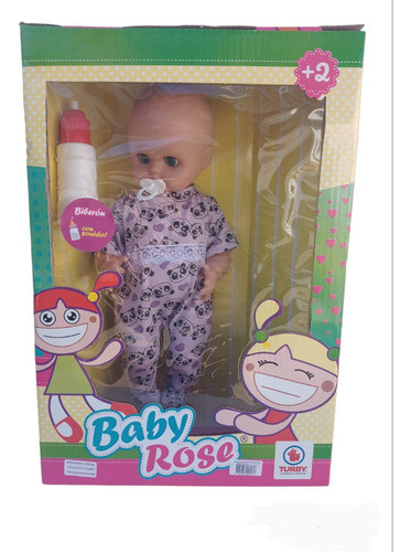 Bebe Bebote Muñeco Milo Baby Rose Medida 42 Cm 0