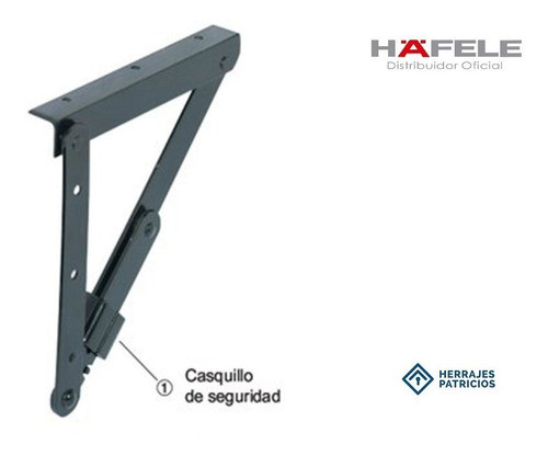 Set Herraje Soporte Angular Para Plegables Hafele 642.81.300 0