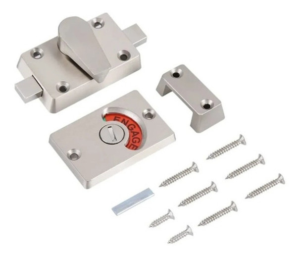 Cerrojo Pasador Baño Libre / Ocupado Aplicar Inox Brz 1023 0