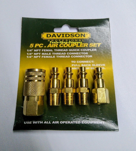 Kit Acople Rapido Para Compresor Herramientas Neumáticas 5pc 0