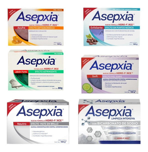 Jabón Asepxia 100 Gr. X 3 Unidades 0 Jabón Asepxia 100 Gr. X 3 Unidades 0