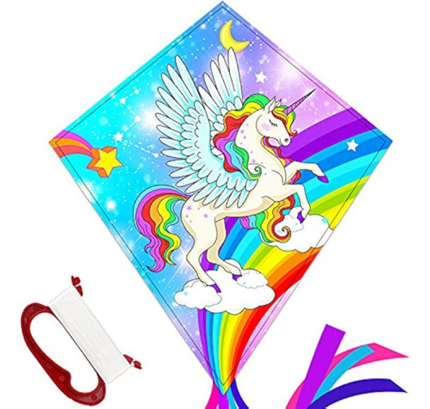 Toy Life Cometa De Unicornio Para Niños De 4 A 8 0