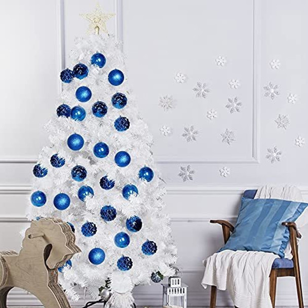 Bolas Para Arbol Navidad -packx 20u. De 8cm./azul 2 Bolas Para Arbol Navidad -packx 20u. De 8cm./azul 2