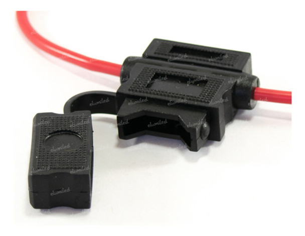 Portafusible Aereo Tipo Automotor 14awg Con Tapa Pack X20 0
