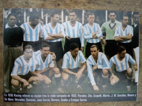 Recorte Racing Año 1936 0