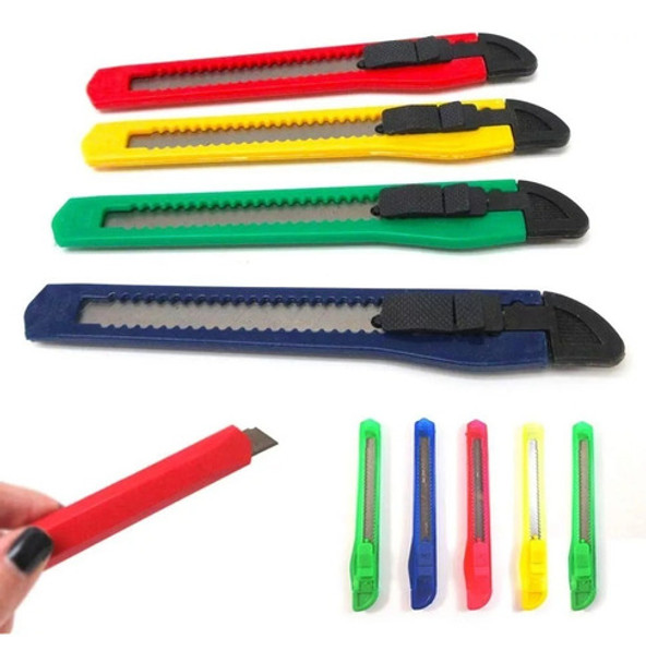 Cutter 10mm Trincheta Ergonomico Cuchilla Retractil 0