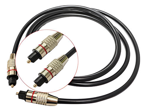 Cable Optico De Audio Toslink 1.5 Metros Reforzado Premium 0