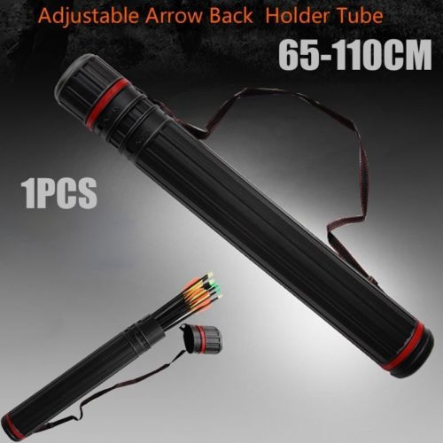 Tiro Con Arco Soporte Caza Bolsa Pvc Hombro Flechas Carcaj E 0