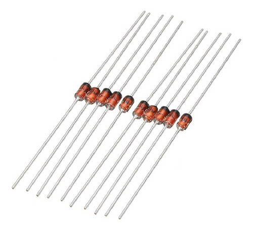 Diodo Rectificador 1n4148 100v 0.2a 200ma Pack X10 0