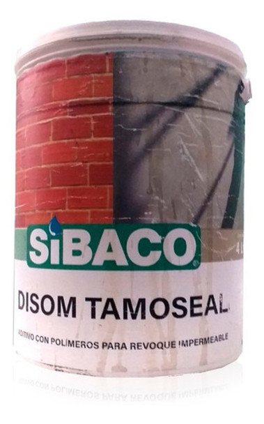 Aditivo Impermeable Para Revoques Disom Tamoseal 4 Lt Sibaco 0