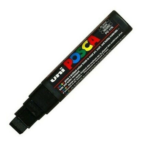 Marcador Uni Posca Pc17-46 Biselado15mm Negro - Mosca 0