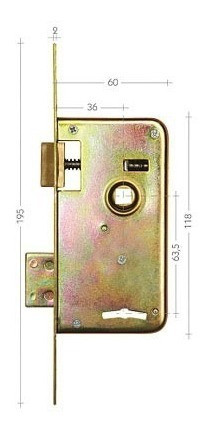 Cerradura De Seguridad Msa Modelo 30s 2 Llaves 0