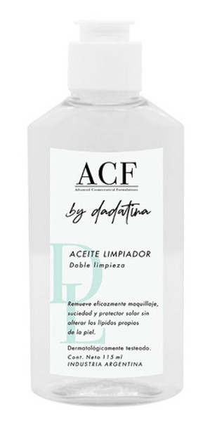 Acf Aceite Limpiador Doble Limpieza X 115ml 0 Acf Aceite Limpiador Doble Limpieza X 115ml 0