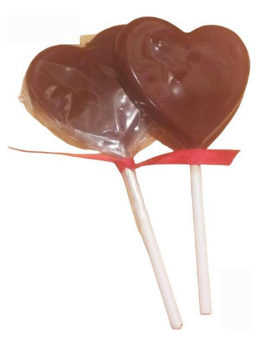 Paletas De Chocolate Con Forma De Corazón!! 0