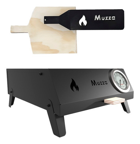 Horno Pizzero Portatil Muzza Pizza A La Piedra 4 Hornallas 0