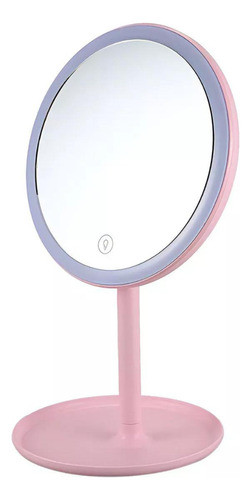 Base Con Luz Maquillaje Usb 90° Espejo Desmaquillante 0