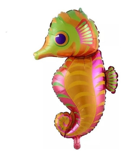 Globo Caballito De Mar Hipocampo Animal Marino Metal 35cm 0