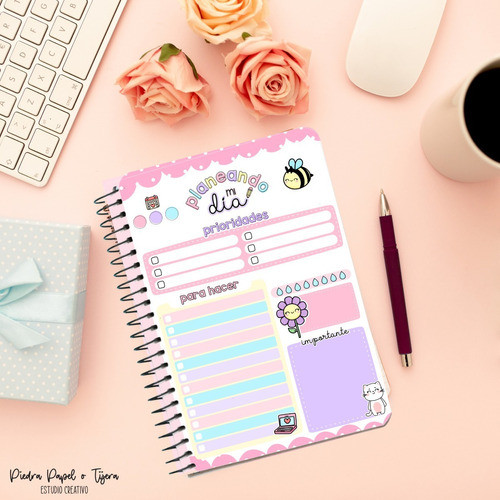 Imprimible Pack Planners + Notas Cute 0