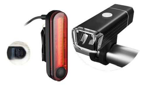 Usb Super Brillante Led Bicicleta Bicicleta Luz Faro Luz Tra 0