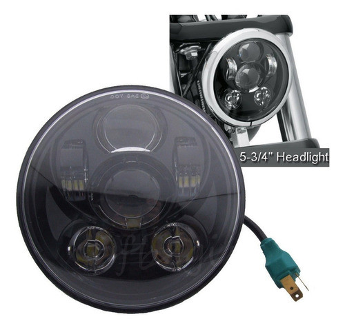5 5,75 3/4 Faros Daymaker Negro Proyector Led Drl Para Harle 0