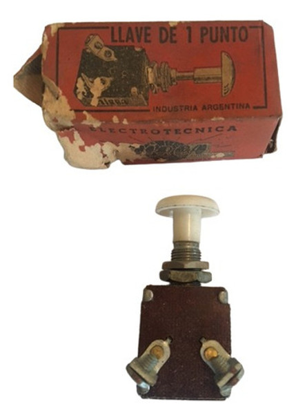 Pulsador Start Switch Electrotecnica P/auto Antiguo Ingles 0