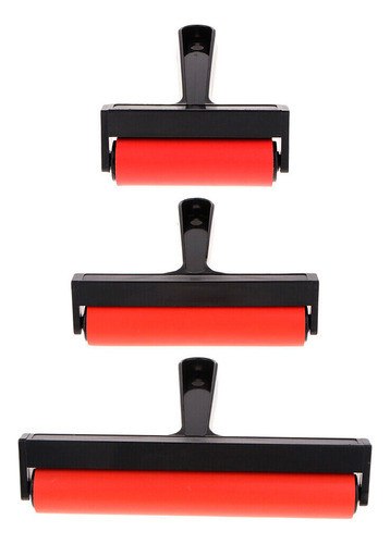 Kit De Rodillos De Goma Para Xilografía 10cm 15cm 20cm 0