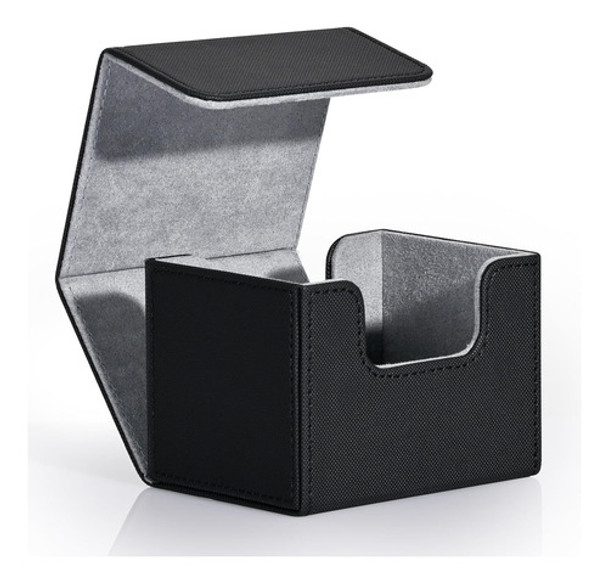 Caja De Cuero Magnética Para Mtg, Capacidad Para 120+ Cartas 0