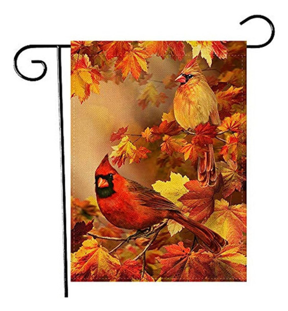 Artofy Fall Home - Cardenales Decorativos Con Hojas De Arce, 0
