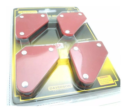 Juego 4 Escuadras Magnetica Soporte Soldar 9 Lb Davidson 0
