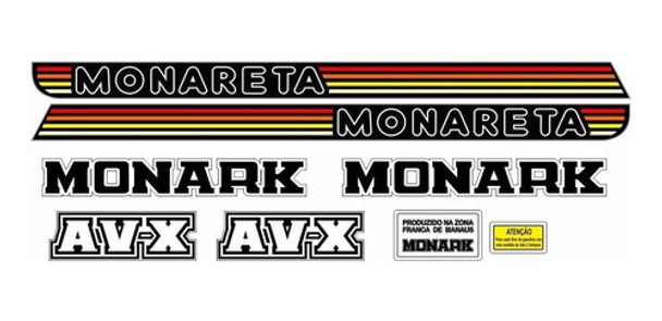 Adesivos Monark Avx  - Frete Grátis Vtg81 0