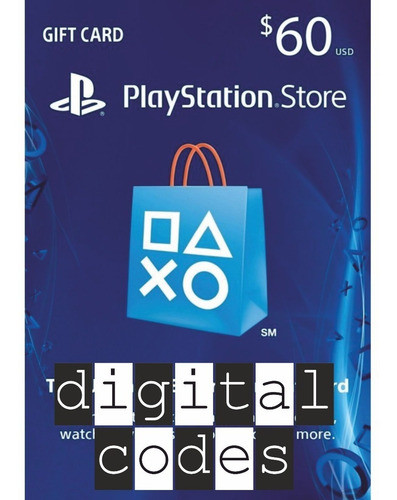 Playstation Código Psn Ps4 Ps3 Usa 60 Usd Digital Codes 0