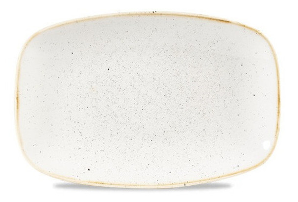 Plato Rectangular Churchill Stonecast Blanco 23.7 X 15.7cm C 0
