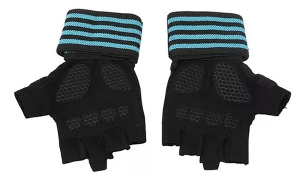 Guantes Para Gym Entrenamiento Con Brazalete Medio Dedo 0 Guantes Para Gym Entrenamiento Con Brazalete Medio Dedo 0