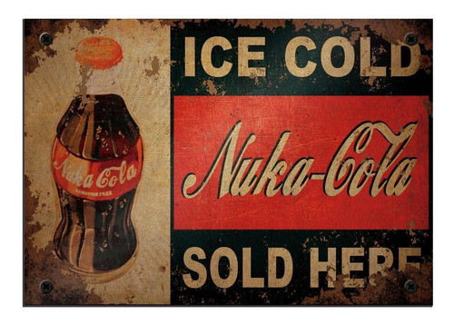 Cartel Chapa Retro Vintage Nuka Cola Personalizadas Givan 0