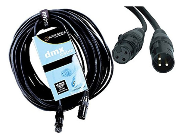 American Dj Ac3pdmx100 Cable Dmx De 3 Pines Y 100 Pies 0