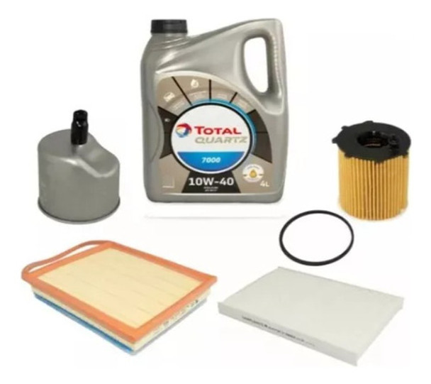 Kit 4 Filtros Original + Aceite 7000 Citroen C-elysee Hdi 0