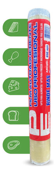 Film De Cocina 45x100m Gastronómico Autoadherente Pvc 0 Film De Cocina 45x100m Gastronómico Autoadherente Pvc 0