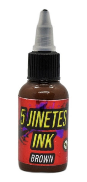 Tinta Tattoo 5 Jinetes Ink 1oz. Brown 0 Tinta Tattoo 5 Jinetes Ink 1oz. Brown 0