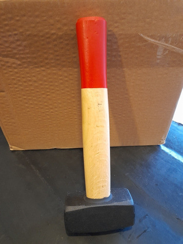 Maza Martillo Albañil 1000 Grs Forjada Cabo Madera 1 Kg 0