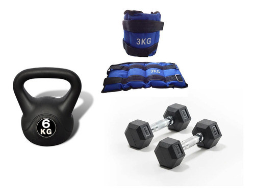 Kit De Entrenamiento Fullshop.uy 3 Elementos Tobi 6 Kg 0