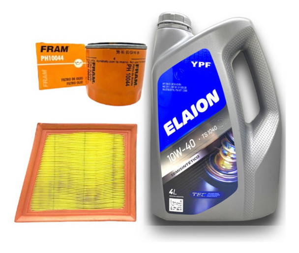 Kit Aceite Elaion F30 + Filtros Ecosport Ka Fiesta Kinetic 0