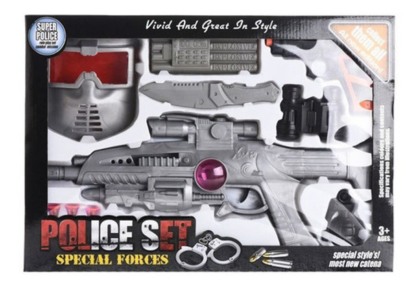 Set Policia Máscara Binoculares Juguete Infantil Niños 0