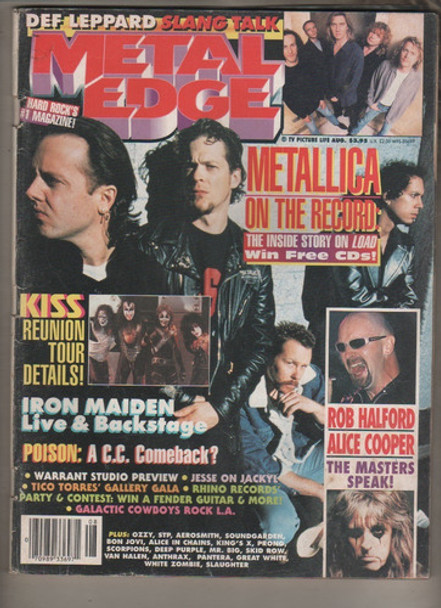 Revista - Metal Edge * Nº 3 Año 1996 - Kiss - Metalica 0